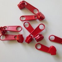 Reißverschluss-Schieber 3,9 mm Rot